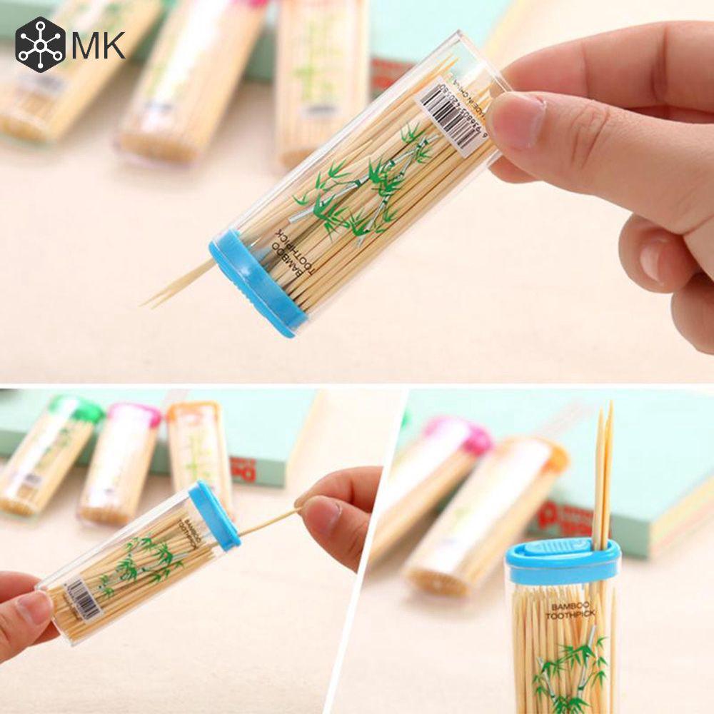 100PCS/ Box  Dental Natural Bamboo Toothpick For Home Restaurant Toothpicks MK