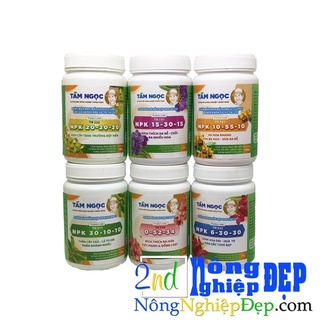 Bộ Phân Bón Tám Ngọc - 6 Hủ 100g - Chăm Sóc Hoa Lan