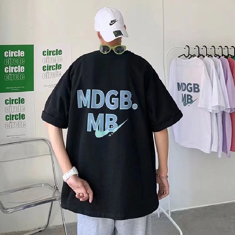 Áo Thun Tay Ngắn Dáng Rộng In Chữ Phong Cách Hip Hop Thời Trang Mùa Hè Cho Nam Và Nữ M-8XL