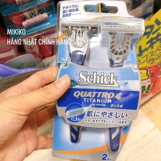 Dao cạo râu nam 4 lưỡi Schick Nhật Bản