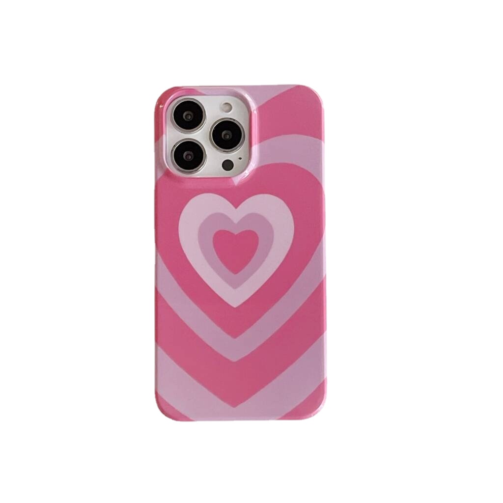 Ốp Điện Thoại Cứng Họa Tiết Trái Tim Cho iPhone X Xs Xr Xsmax 11 11Pro 11ProMax 12 12Pro 12ProMax 13 13Pro 13ProMax 14 14Pro 14Plus 14ProMax