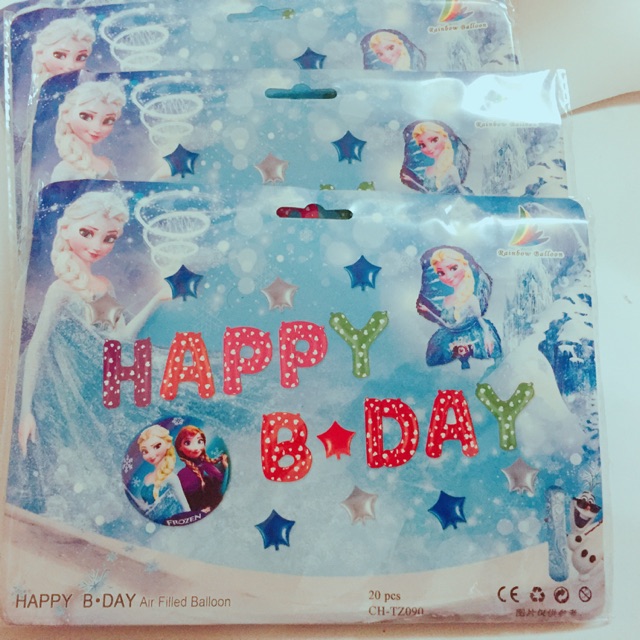 Combo 5 Set sinh nhật HAPPY BDAY và đồ trang trí sinh nhật