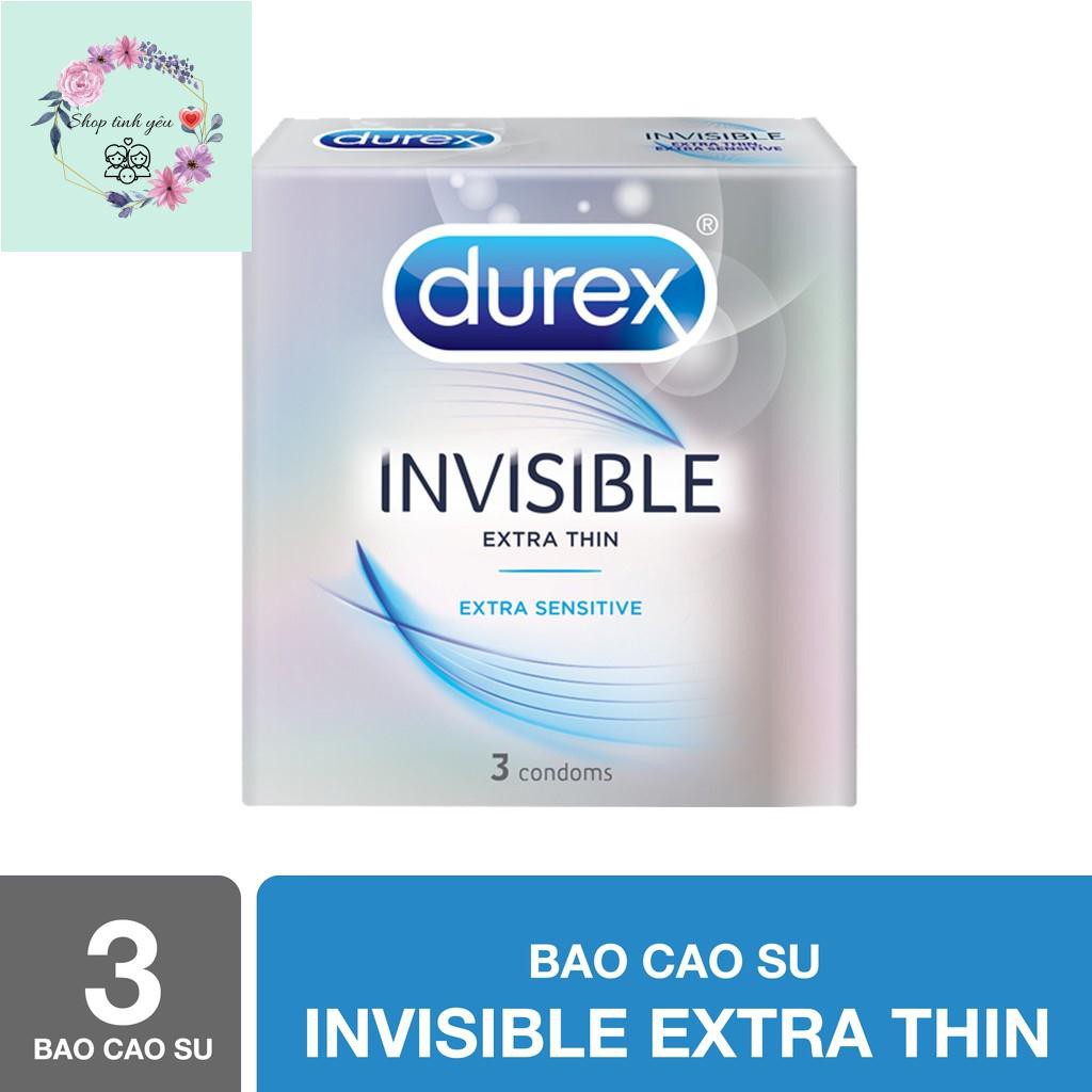 [BÃO SALE 50%] Bao cao su Durex Invisible 3 bao