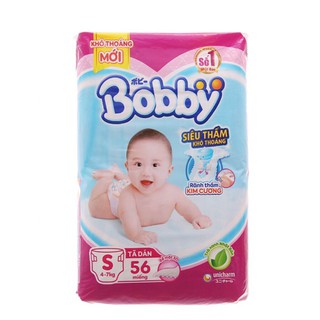 Tã Dán Bobby Sơ Sinh Siêu Thấm Gói Đại S56 (56 Miếng)