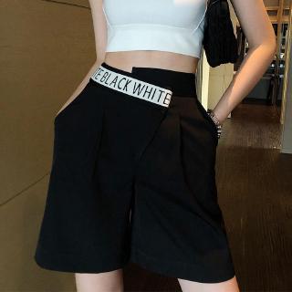 🌊Quần Short Năm Tấc Thiết Kế Năng Động Cá Tính❤Quần Short Lưng Cao Dáng Chữ a Ống Rộng Thời Trang Mùa Hè Phong Cách Hàn Quốc Cho Nữ
