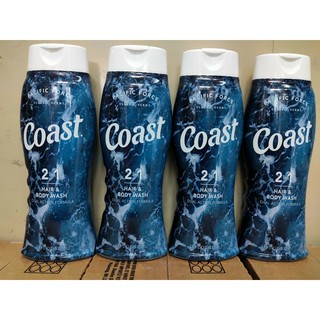 Sữa Tắm Gội 2 Trong 1 Dành Cho Nam Coast Hair & Body Wash