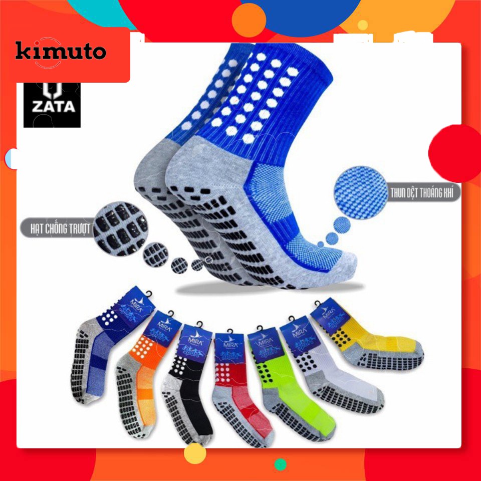 Tất đá bóng 💙FREESHIP💙 vớ đá banh, tất bóng đá chống trượt cao cấp - Kimuto Sport