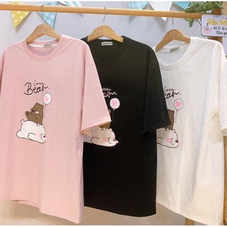 Áo thun tay lỡ freesize form rộng dáng Unisex - Chất cotton co giản 4 chiều siêu đẹp AT094