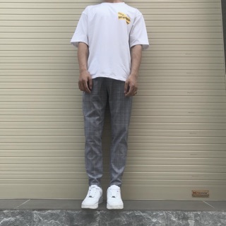 Quần plaid Pants xám caro