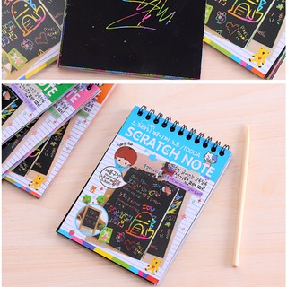 Sổ vẽ ma thuật - SCRATCH NOTE - Sổ cạo - Tranh cạo