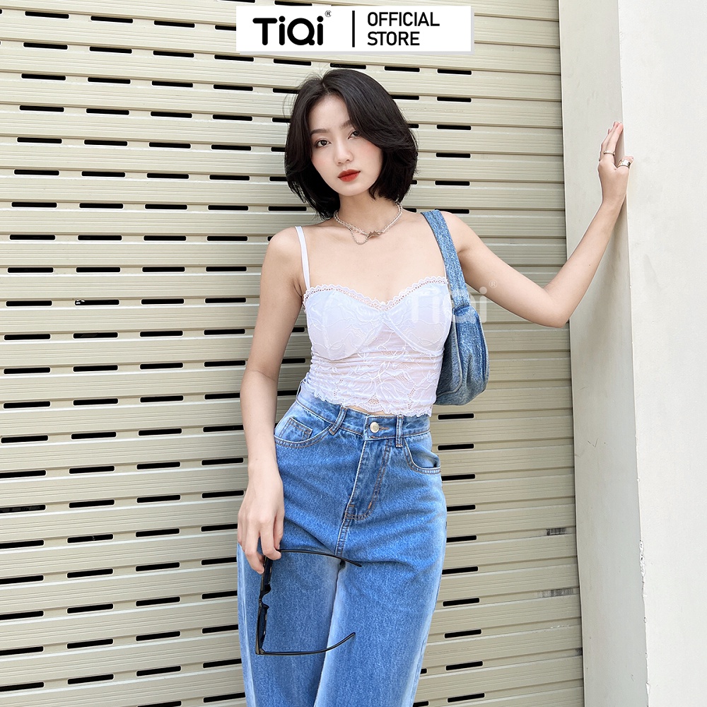 Quần jean nữ ống suông màu xanh ombre cao cấp TiQi Jeans B2-209