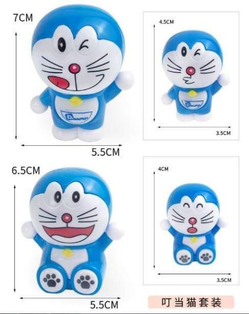 Combo 50 bộ Đoremon Kitty và Heo Peppa