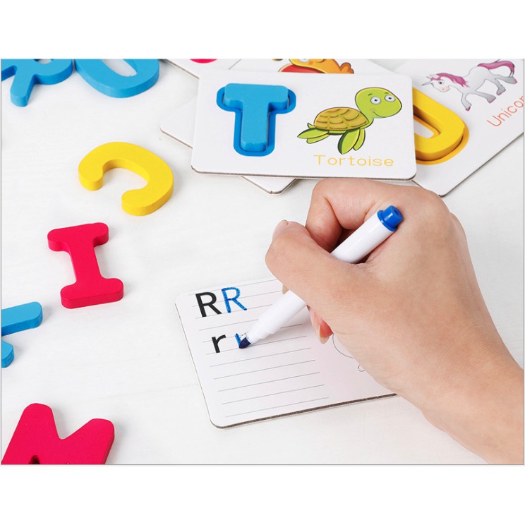 English letter learning card - Bộ thẻ học chữ cái, con vật, màu sắc & từ vựng tiếng anh