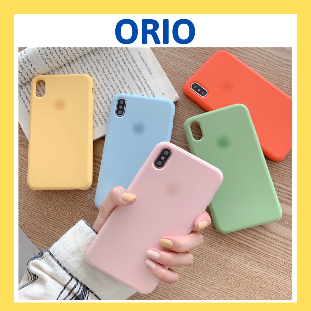 Ốp iphone chống bẩn Logo táo lót nỉ chống sốc cho 6 / 6plus / 6s/  6splus - Orio | BigBuy360 - bigbuy360.vn