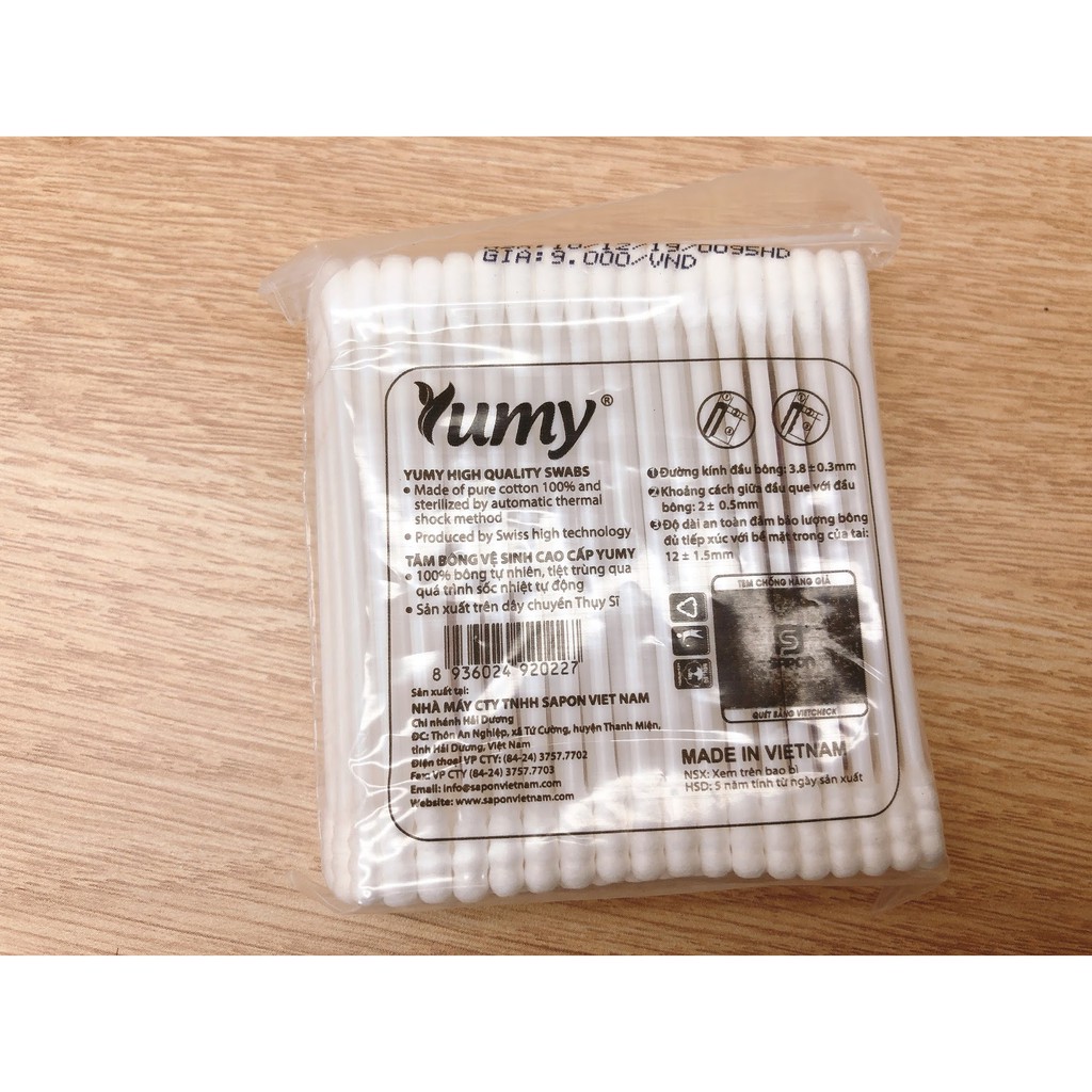 gói tăm bông yumy trẻ em 100 que