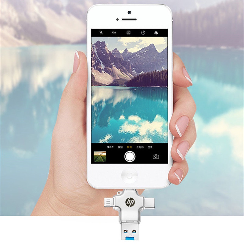 Usb 3.0 OTG HP 4 Trong 1 1TB 512GB 256GB 64GB Cho ĐiệN ThoạI MáY TíNh BảNg / Android / PC