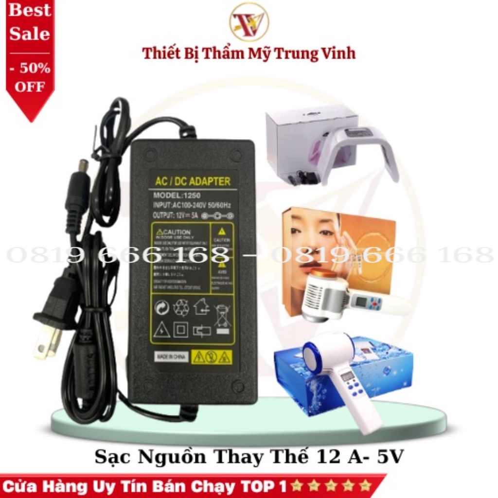 Dây nguồn, Cục sạc, Adapter Của Vòm Ánh Sáng, Búa Nóng Lạnh 12A - 5V