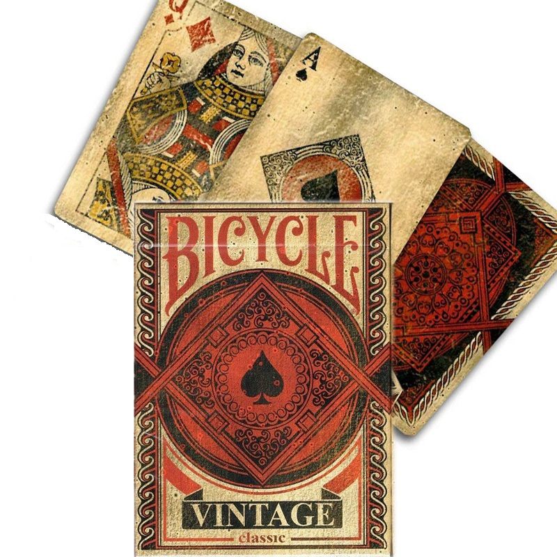 Bộ Bài Bicycle Vintage Classic Playing Cards, Thẻ Sưu Tập USPCC, Trò Chơi Thẻ Ma Thuật, Đạo Cụ Ảo Thuật Cho Nhà Ảo Thuật