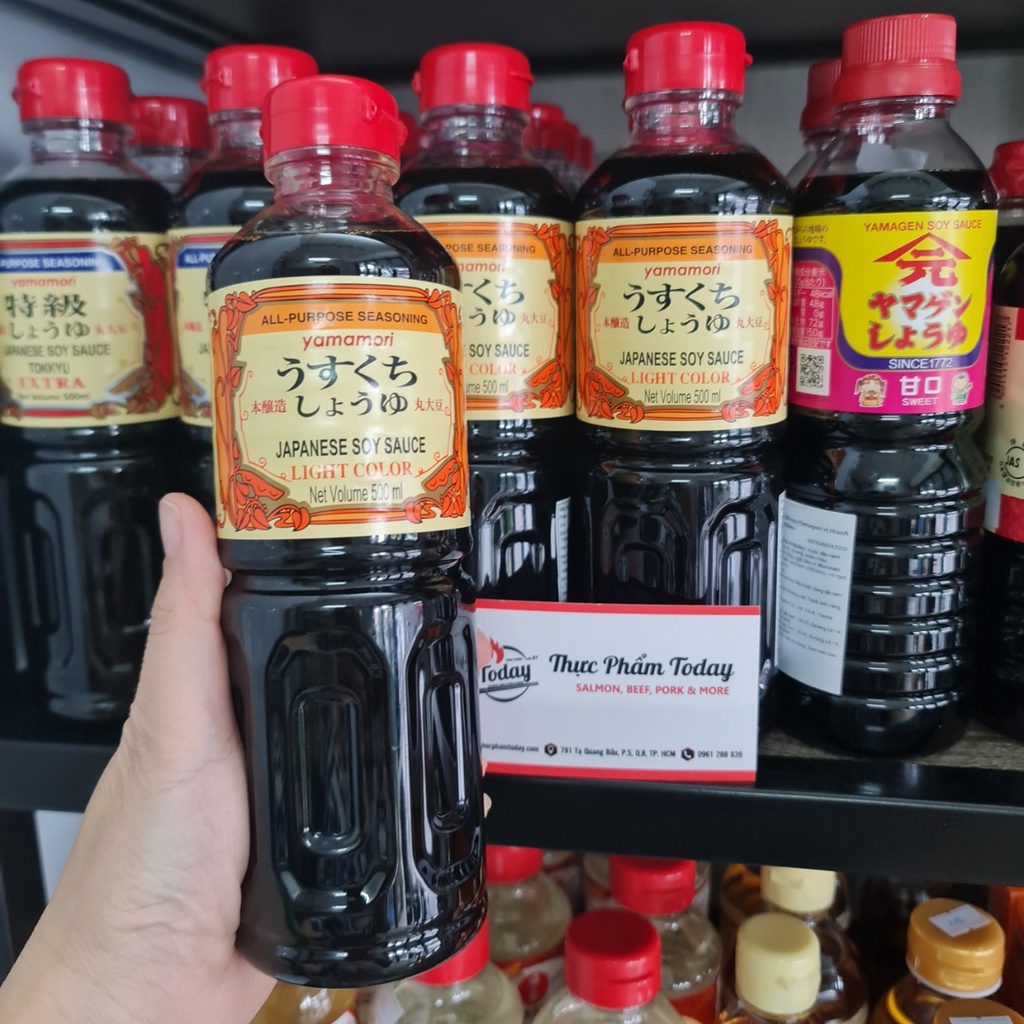 Nước Tương Màu Nhạt Light Color Hương Vị Đặc Trưng {Yamamori} 500ML [Ăn Chay]