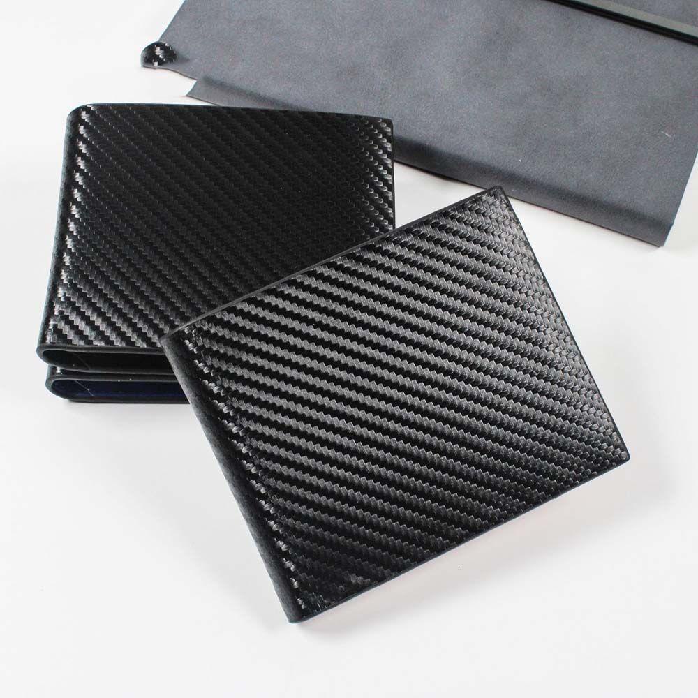 Ví Ngắn Đựng Thẻ / Tiền Xu Bằng Sợi Carbon Đa Năng Nhỏ Gọn Tiện Dụng