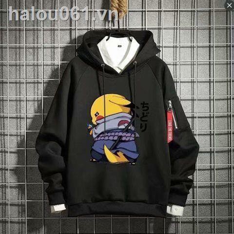 Áo Hoodie Nam In Hình Pikachu Thời Trang Thu Đông 2020