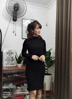 Váy len nữ thu đông