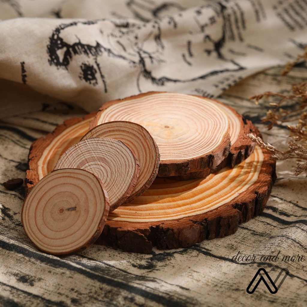 Lót cốc gỗ, lót ly trà, cafe vân gỗ decor, trang trí nhà cửa quán cafe phong cách cổ điển ANDECOR