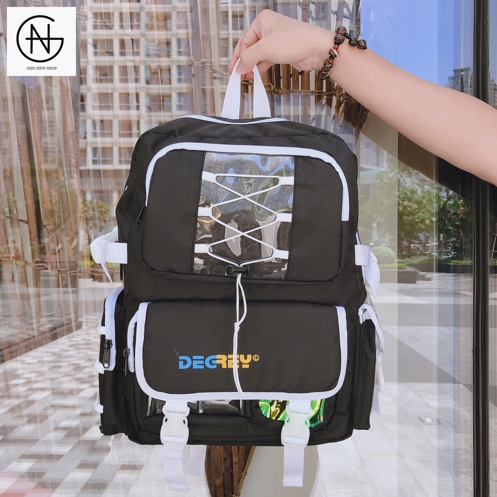 Balo DEGREY Đi Học Dạ Phản Quang Phát Sáng Thời Trang Nam Nữ Đẹp Học Sinh DQ DR 02