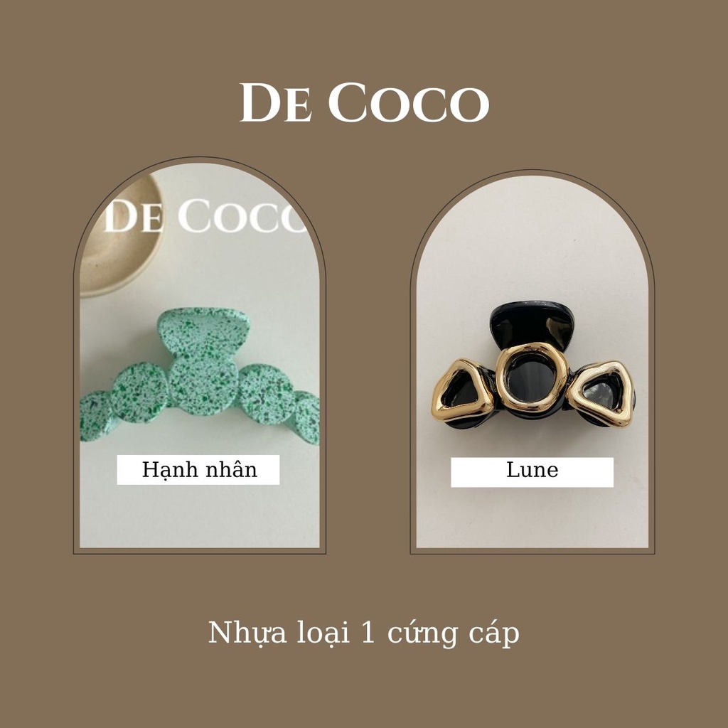 [Mã SKAMCLU8 giảm 10% cho đơn từ 100K] Kẹp tóc Hạnh nhân, kẹp càng cua hot trend Hàn Quốc decoco.accessories