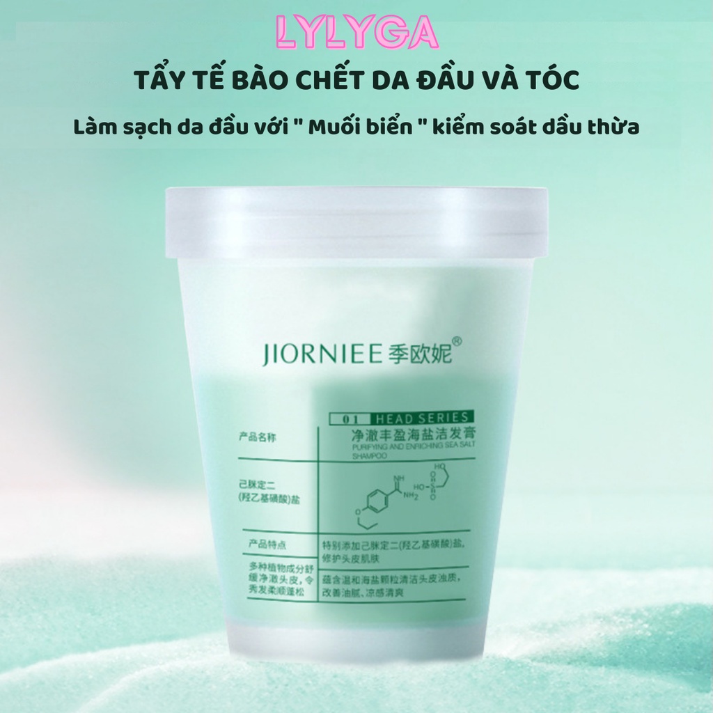 Tẩy tế bào chết da đầu JIORNIEE 250g tẩy da chết tóc muối biển làm sạch gàu kiểm soát dầu nội địa Trung TT05 | BigBuy360 - bigbuy360.vn