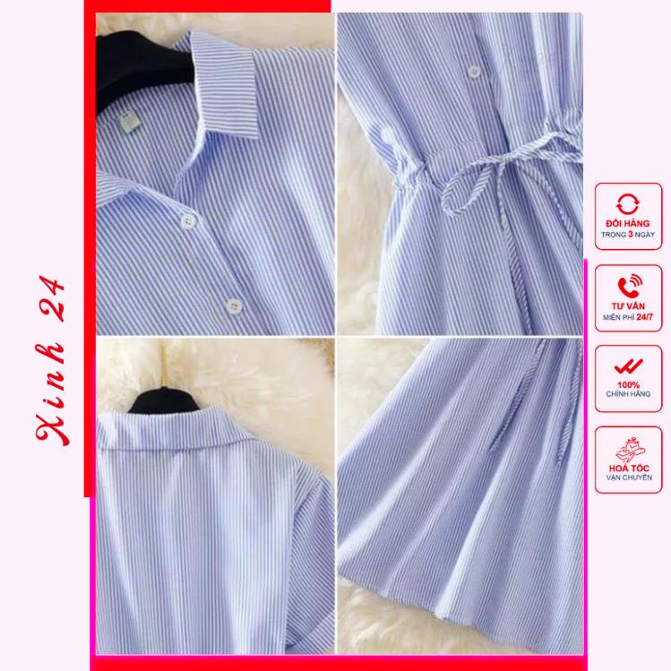 Đầm xòe, Váy Xòe cổ sơ mi xinh xắn, phong cách trẻ trung | BigBuy360 - bigbuy360.vn