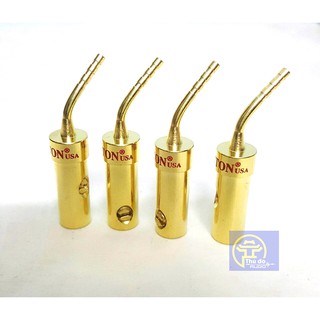 Bộ 04 cái jack loa mỏ chim đồng liton