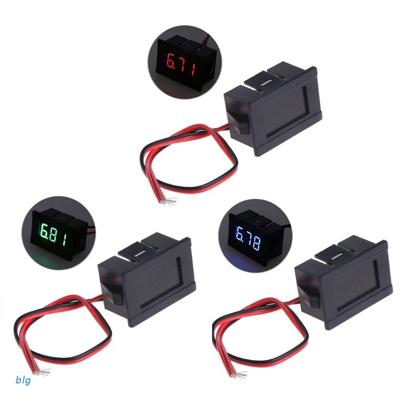 Vôn kế điện tử mini màn hình LED 2 dây 4.5-30V