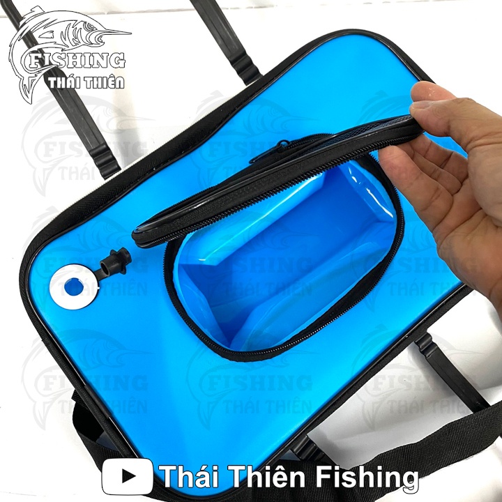 Thùng Đựng Cá Coastline BKT-015 Có Quai, Lưới Xếp Gọn Đi Câu Size 35cm, 40cm, 45cm, 50cm