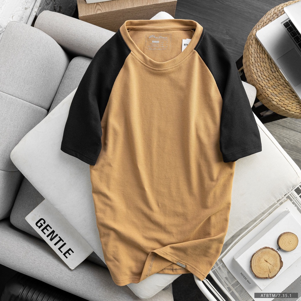 Áo thun thời trang nam phối màu độc đáo, chất vải thun pique dòng cao cấp, mặc cực êm 7351