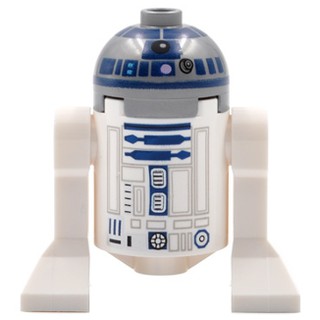 Astromech Droid, R2-D2, Flat Silver Head, Lavender Dots and Small Receptor  - Nhân vật Đồ chơi lắp ráp Iego mã sw0527a