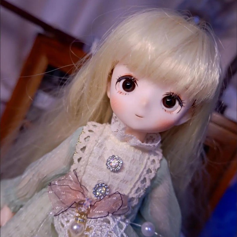 Búp Bê Hoạt Hình bjd 28cm Tỉ Lệ 1 / 6 Mặc Đồ Trang Điểm Xinh Xắn