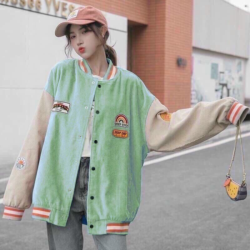 Áo Khoác Nhung Tăm Deep End Unisex Nhiều Màu Mặc Chống Nắng