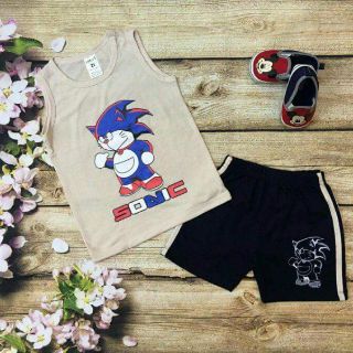 Sét bộ bé trai chất cotton 4 chiều