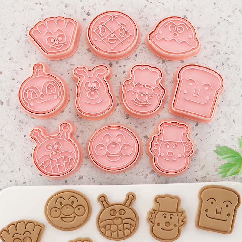 Set 8 Khuôn Làm Bánh Quy Tạo Hình 3D Chủ Đề Halloween