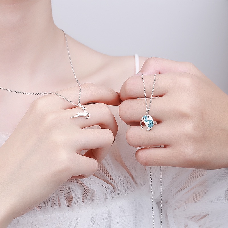 Vòng cổ Mặt Hình Hươu Thời Trang Cho Cặp Đôi
