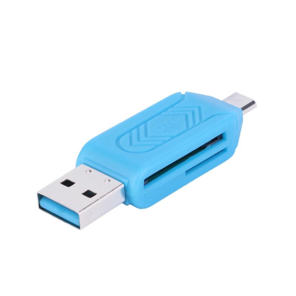 Đầu Đọc Thẻ Nhớ Usb 2.0 Micro Usb Otg Dành Cho Điện Thoại / Máy Tính