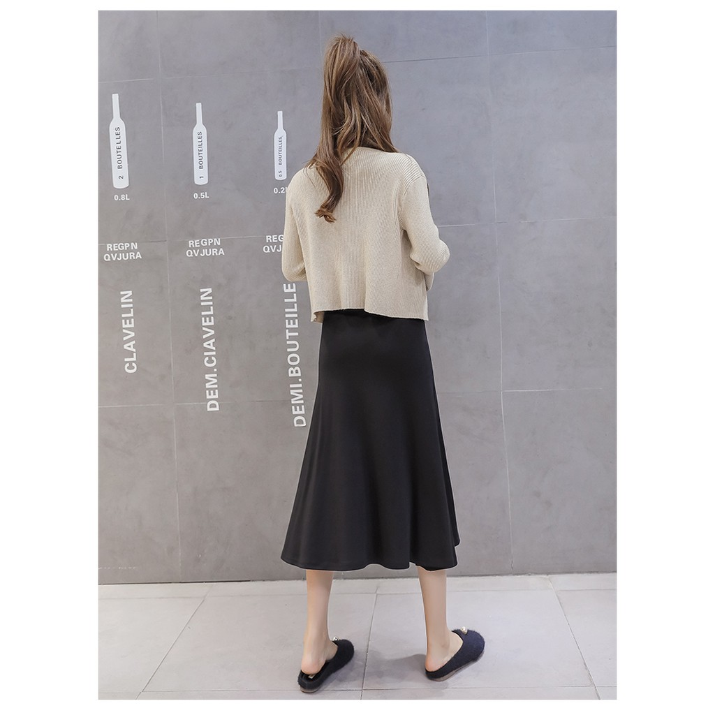 Chân váy dáng xòe nữ tính trẻ trung cho mẹ bầu | BigBuy360 - bigbuy360.vn