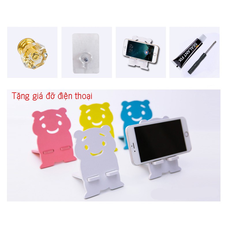 Kệ nhựa DIY treo tường/ nhà tắm có ngăn giấy_RE0124