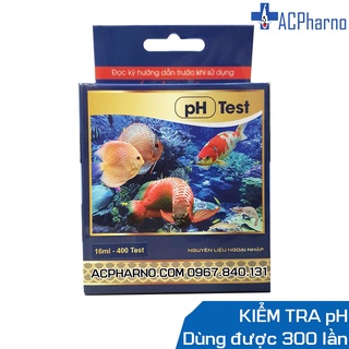 Dung dịch đo kiểm tra pH - Bộ pH Test Kit dành cho hồ cá koi, cá rồng, cá vàng, guppy, cá cảnh, bể thủy sinh, la hán