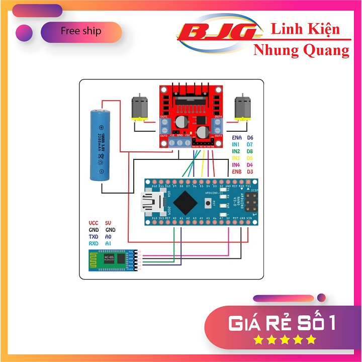 combo xe robot điều khiển bluetooth arduino xe bluetooth đã nạp sẵn code