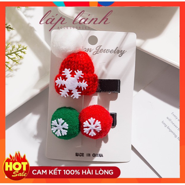 [HOT] Kẹp mái Noel Giáng sinh Bộ 2 cái phụ kiện tóc trẻ em kẹp tóc phong cách Hàn Quốc 214KTGSB