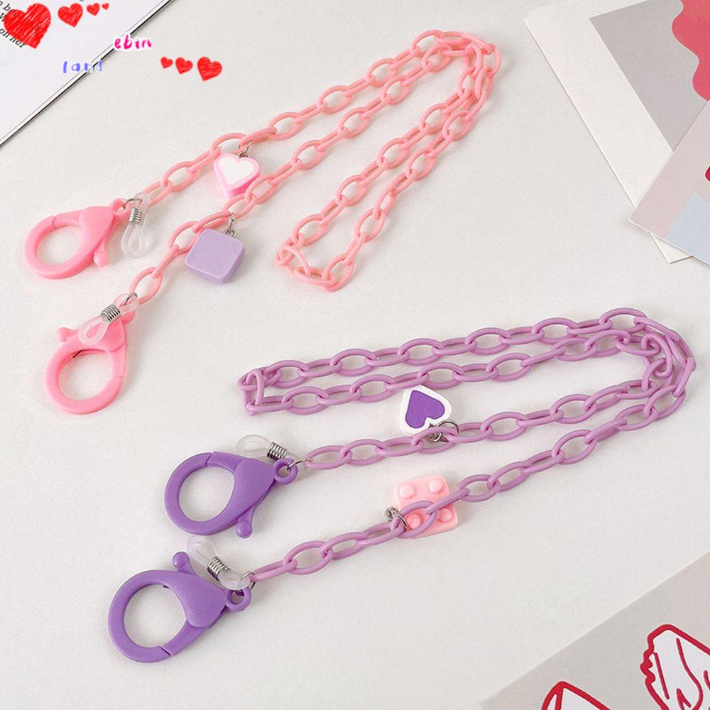 Dây đeo mắt kính bằng acrylic họa tiết hoạt hình nhiều màu sắc dễ thương