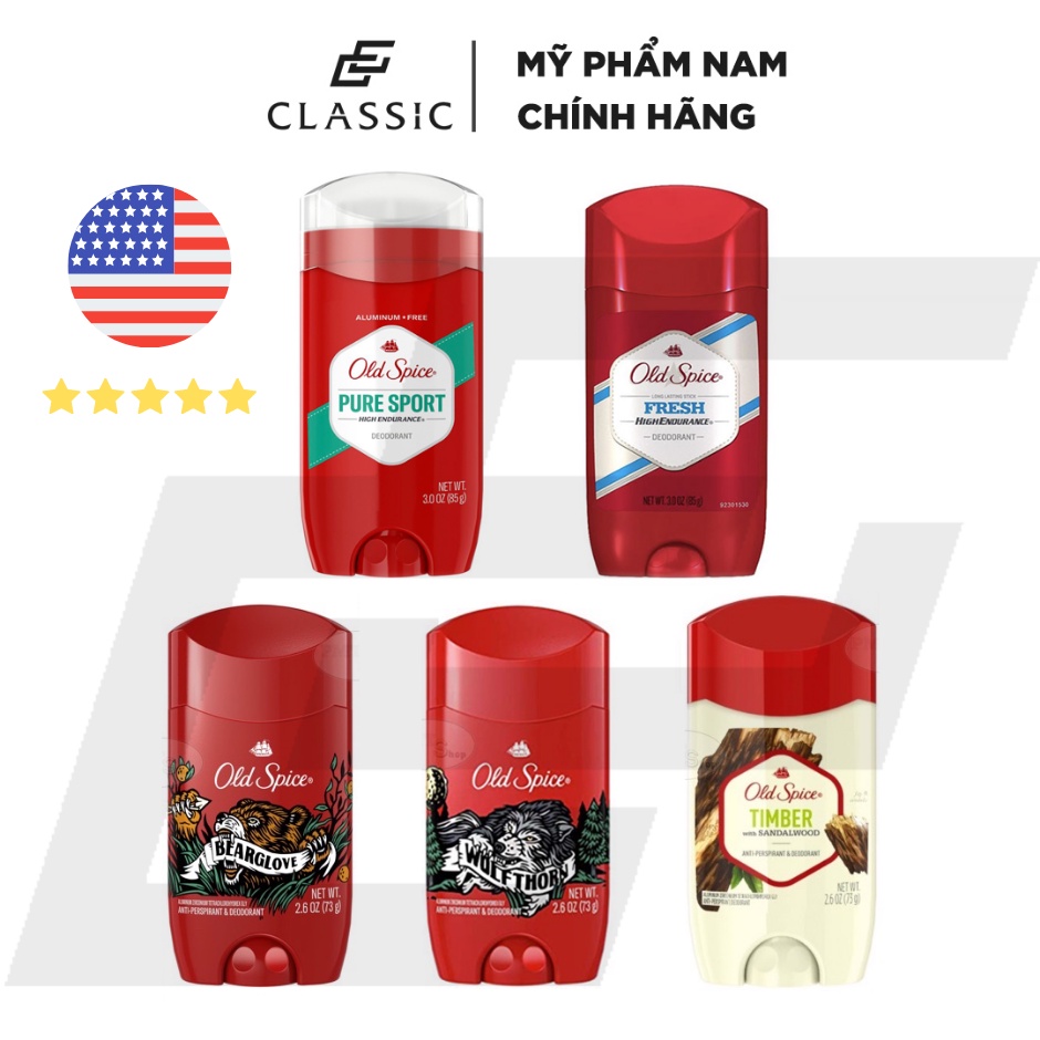 [Mã 11FMCGSALE giảm 8% đơn 500K] Lăn khử mùi Old Spice - Made in USA