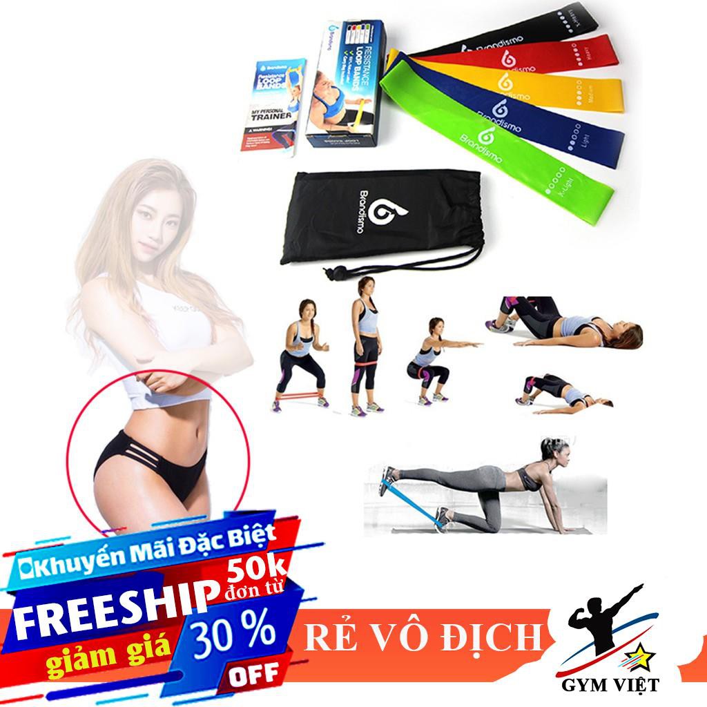 🎁 Bộ dây thun tập mông chân 😍 Freeship ⚡ Dây tập gym ngũ sắc [ HOT ]